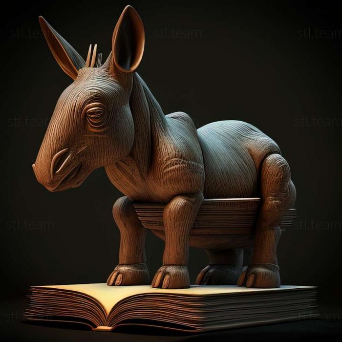 3D модель Дьюи — известное животное, которое читал книги. (STL)